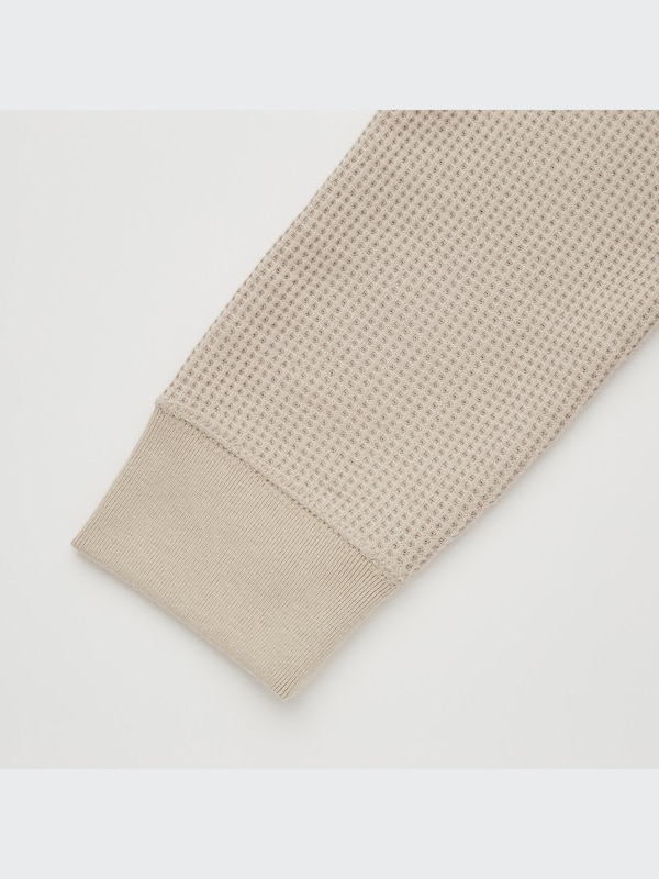 Waffle Long-Sleeve Henley T-Shirt