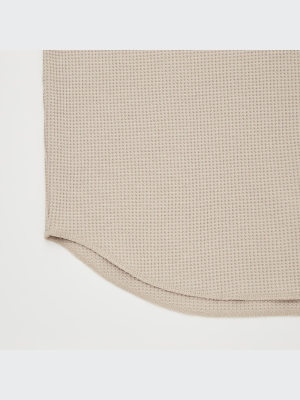 Waffle Long-Sleeve Henley T-Shirt