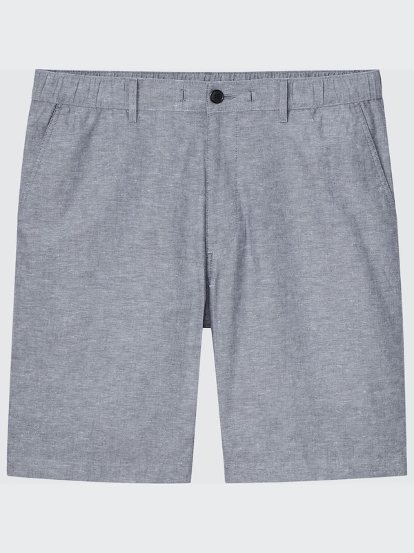LINEN BLEND SHORTS