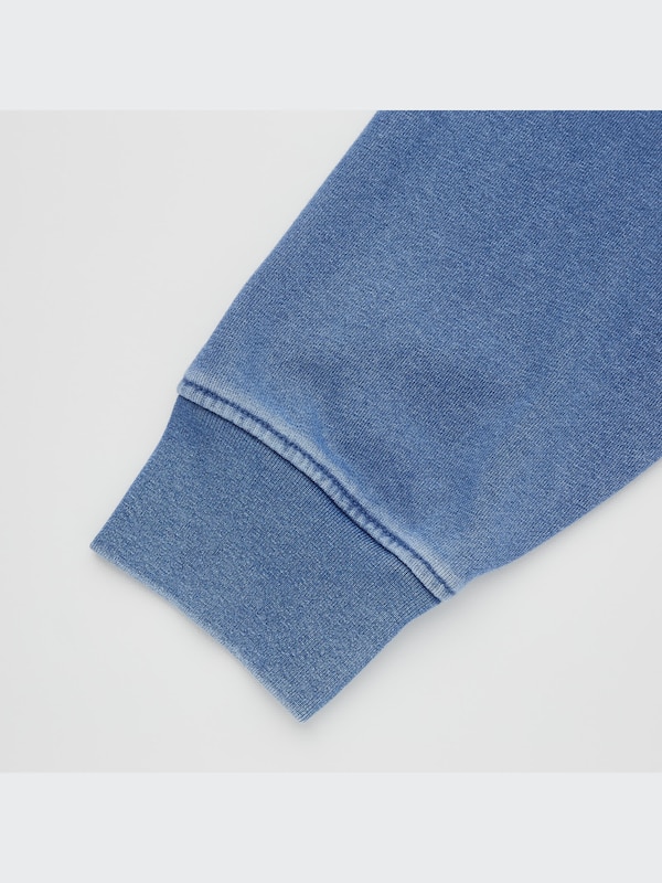 Indigo Dye Sweat Cardigan