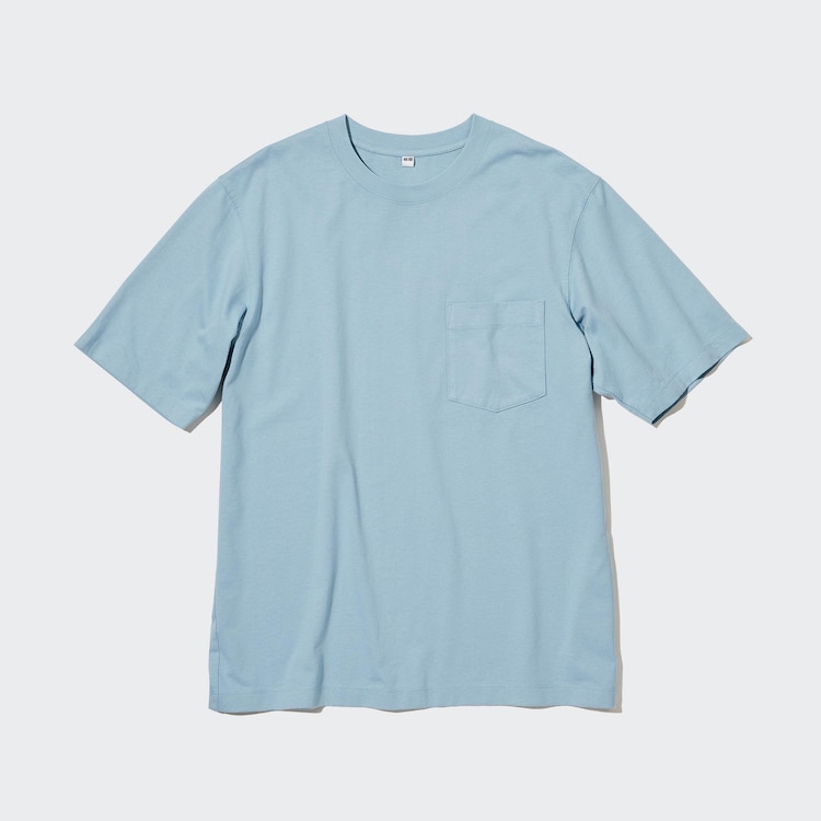 Uniqlo Mens T-Shirts & Tops  Men Oversized Pocket Crew Neck Half Sleeved  T-Shirt Gray > Iniziative Immobiliari
