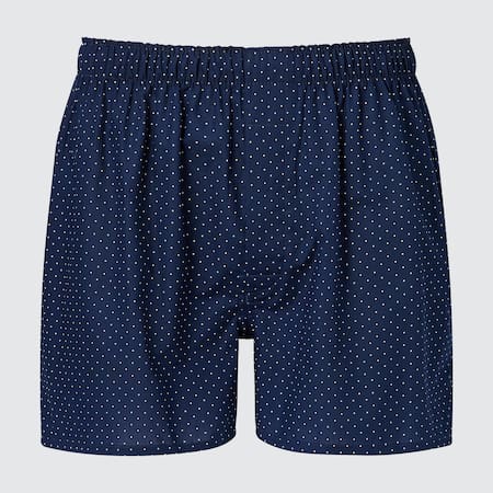 Woven Dotted Print Boxers