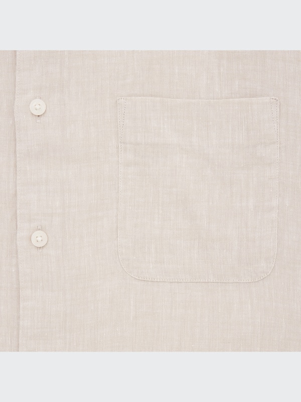 Premium Linen Stand Collar Long-Sleeve Shirt