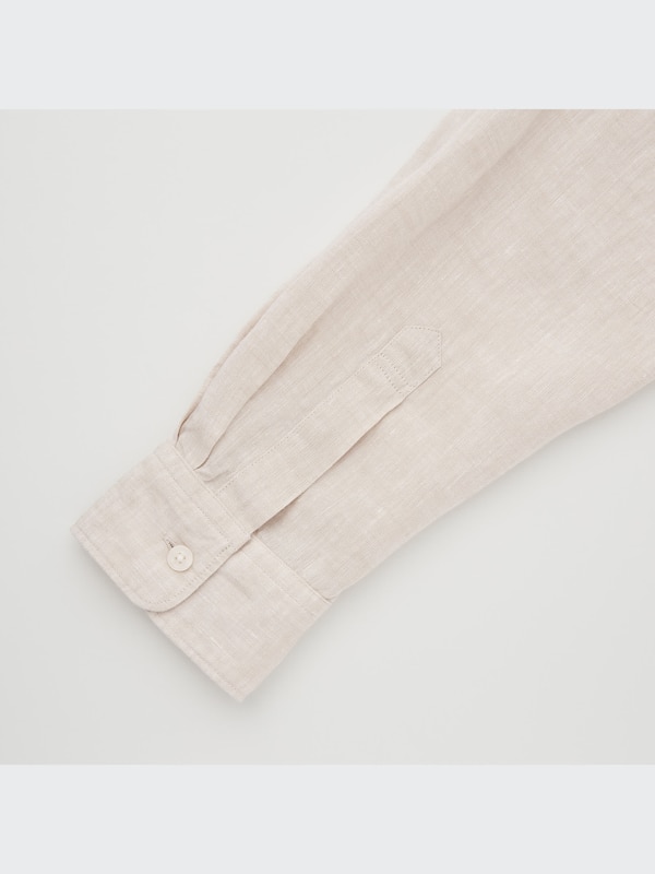 Premium Linen Stand Collar Long-Sleeve Shirt