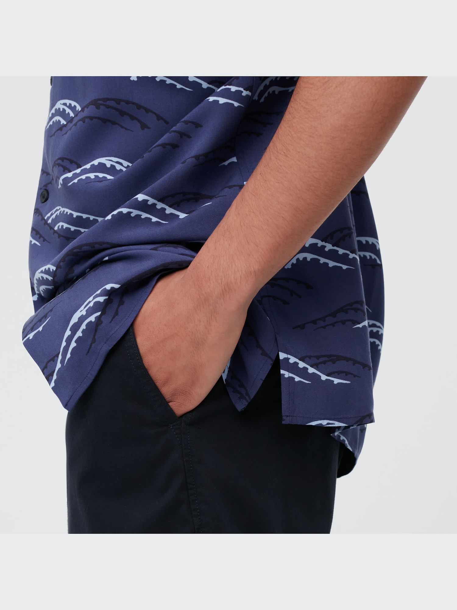 Printed Open Collar Short-Sleeve Shirt (Unsodo) | UNIQLO US