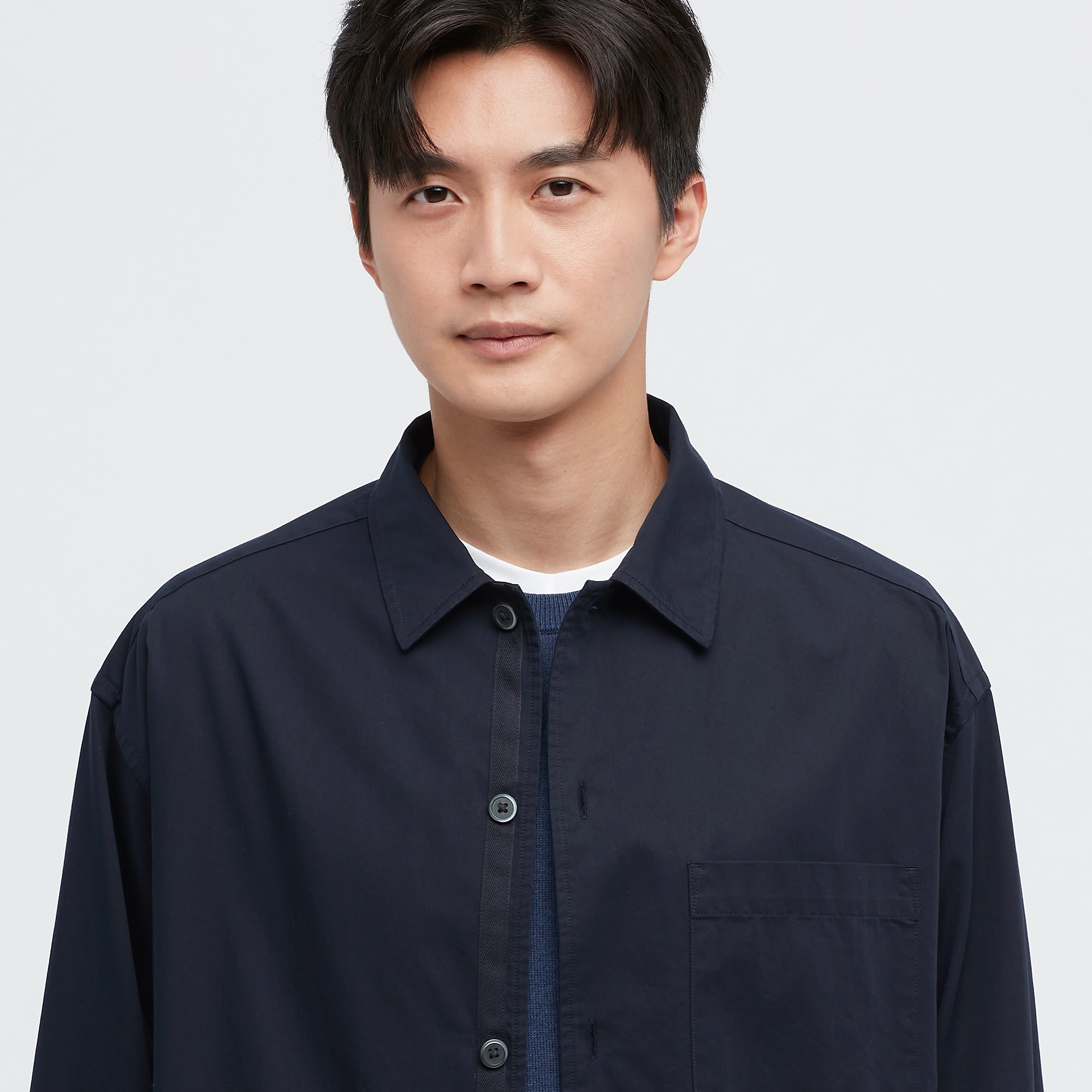 Extra Fine Cotton Twill Oversized Long-Sleeve Shirt | UNIQLO US