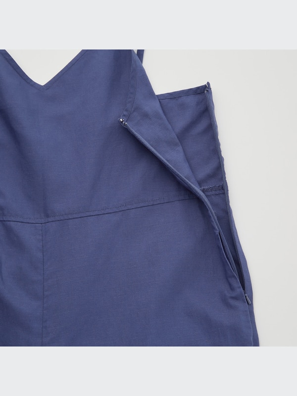 Linen-Blend Camisole Jumpsuit