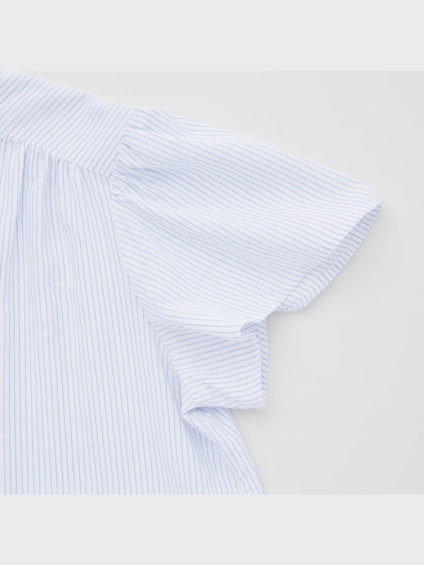 STRIPED SHORT SLEEVE BLOUSE