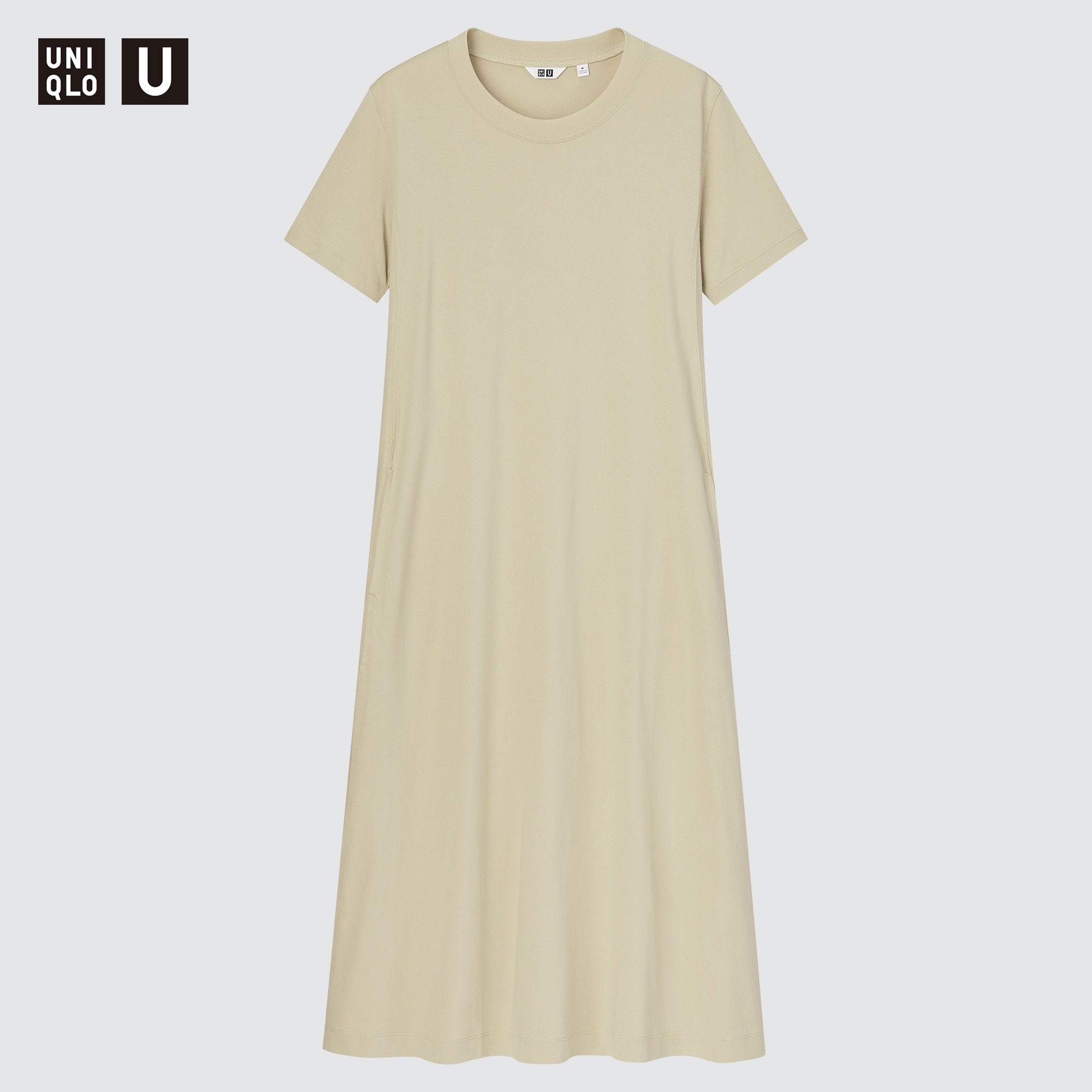 U AIRism Cotton Short-Sleeve Long Flare Dress | UNIQLO US