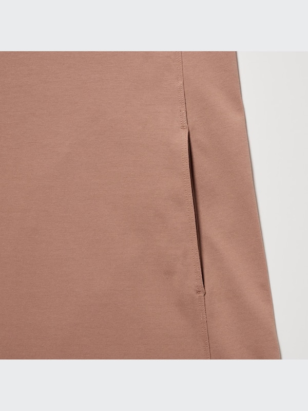 U AIRism Cotton Short-Sleeve Long Flare Dress