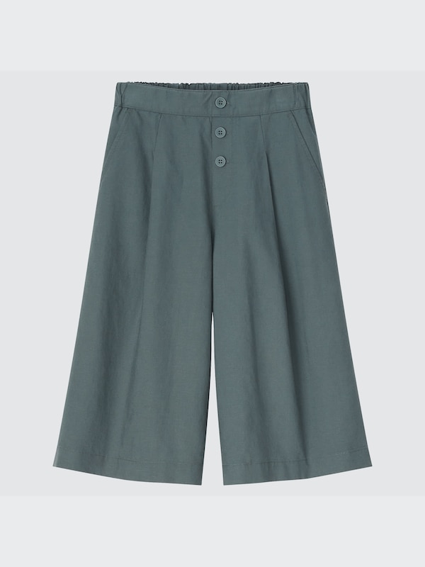 LINEN BLEND SKIRT PANTS