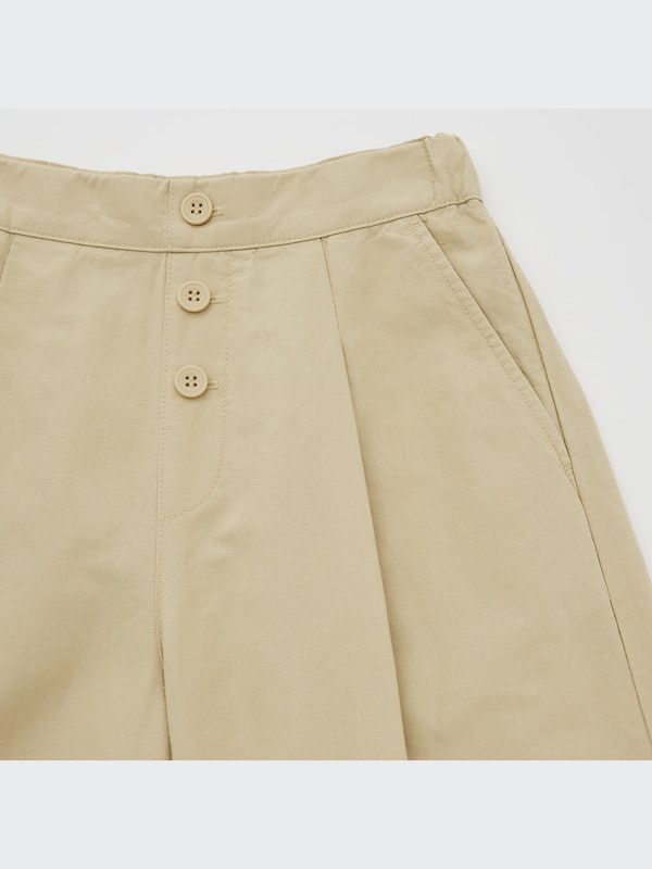 LINEN BLEND SKIRT PANTS