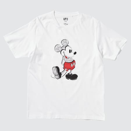 Mickey Stands UT Bedrucktes T-Shirt