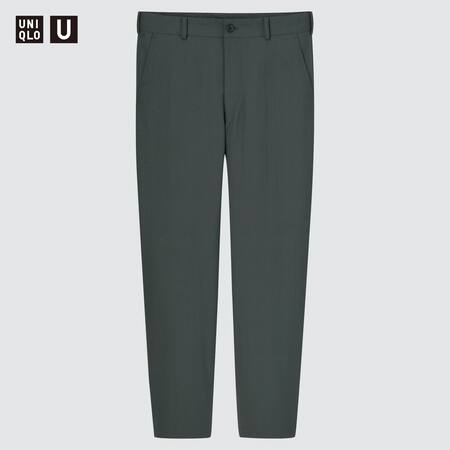 Men Uniqlo U Wide Fit Tapered Trousers