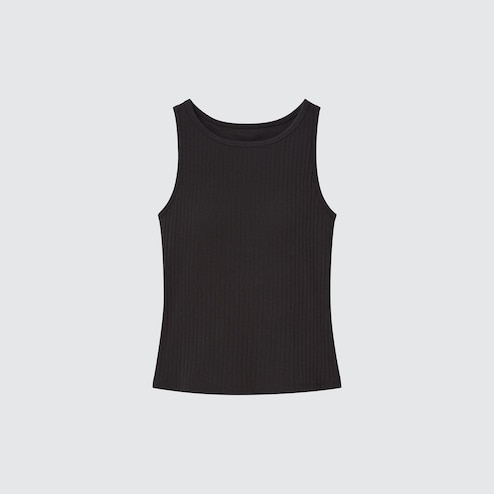 Reviewing the UNIQLO bra tank top 💕 This classic ribbed tank top has , Tank  Top