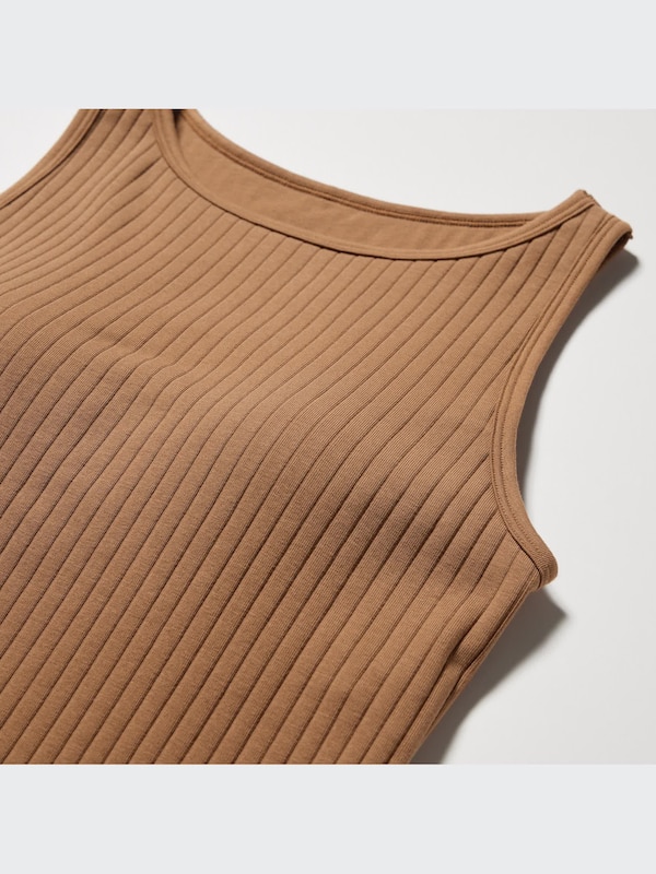 RIBBED BRA SLEEVELESS TOP