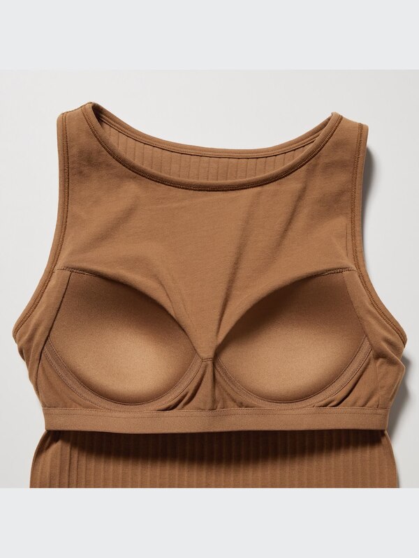 RIBBED BRA SLEEVELESS TOP