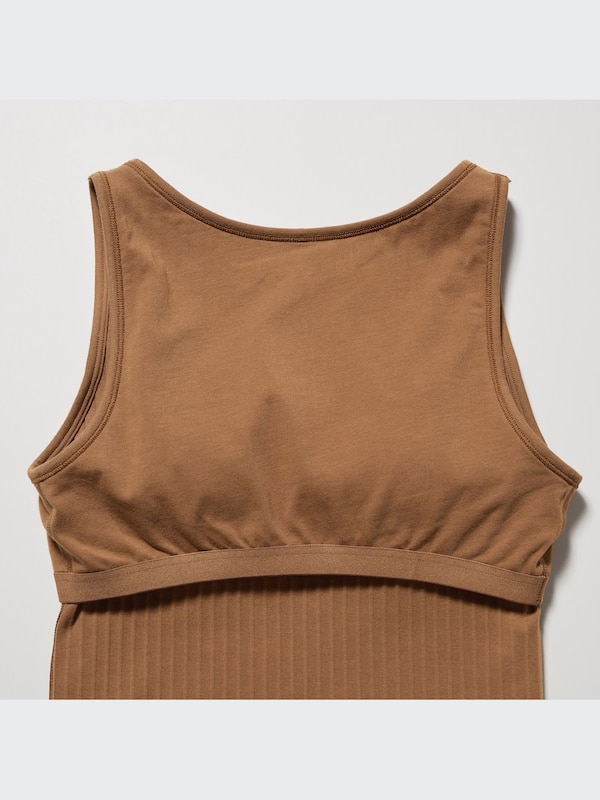 RIBBED BRA SLEEVELESS TOP
