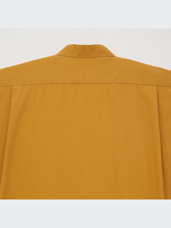 U Gathered Long-Sleeve Dress