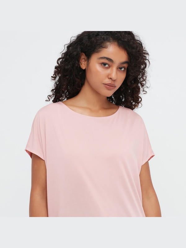 DRAPE CREW NECK SHORT SLEEVE T-SHIRT