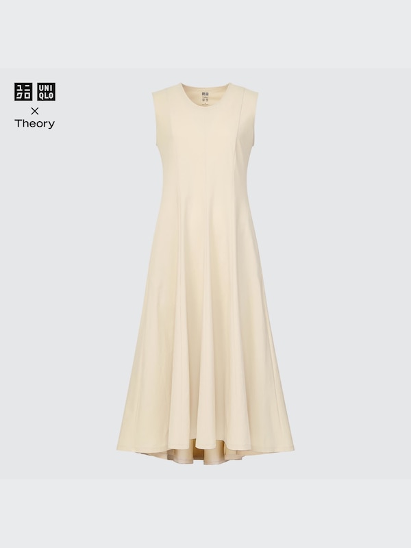 Ultra Stretch Sleeveless Flare Long Dress (Theory)