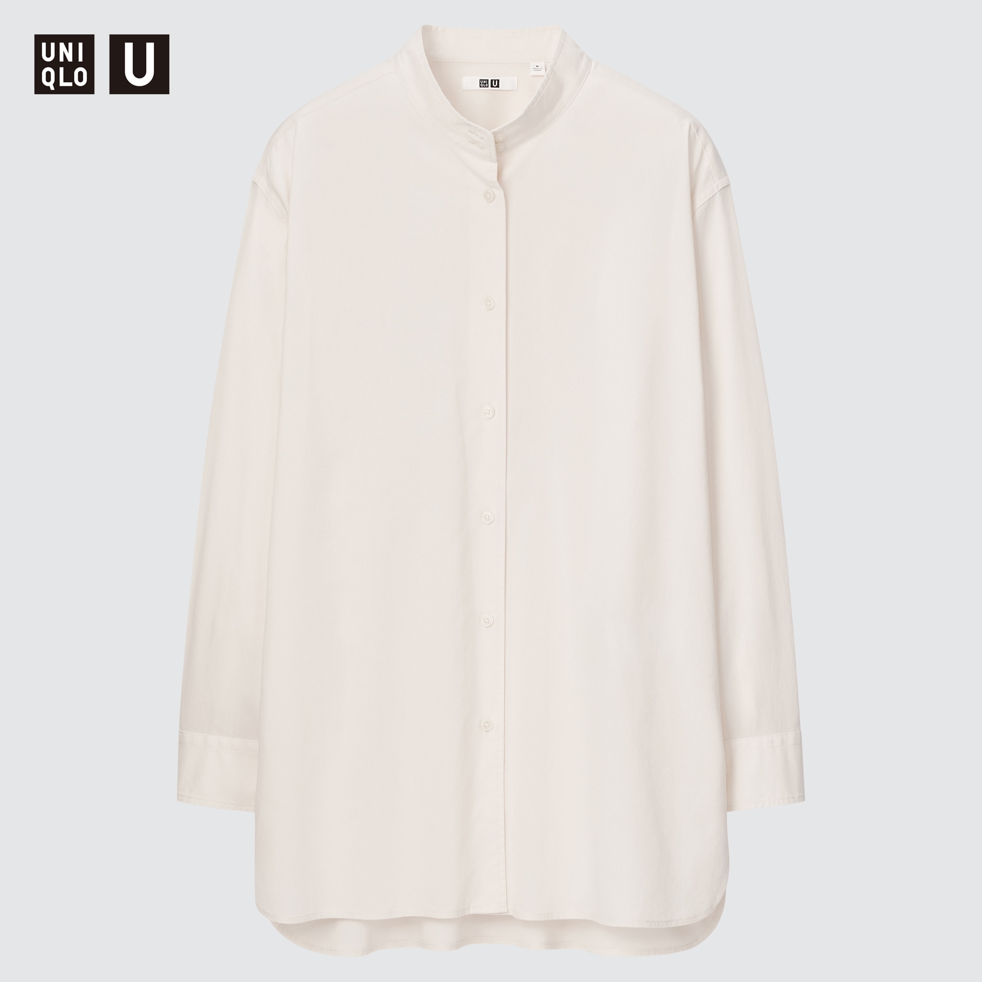 uniqlo grandad collar shirt