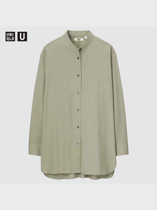Chemisier Femme Uniqlo Manches Longues Noir – Taille M, Coupe Classique, Occasion En Très Bon état
