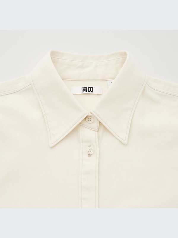 U Double Pocket Oversized Long-Sleeve Shirt