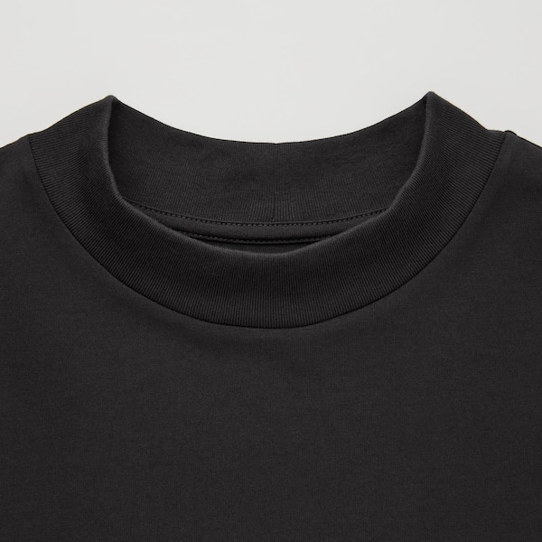 AIRism Cotton Mock Neck Short-Sleeve T-Shirt (Theory) | UNIQLO US