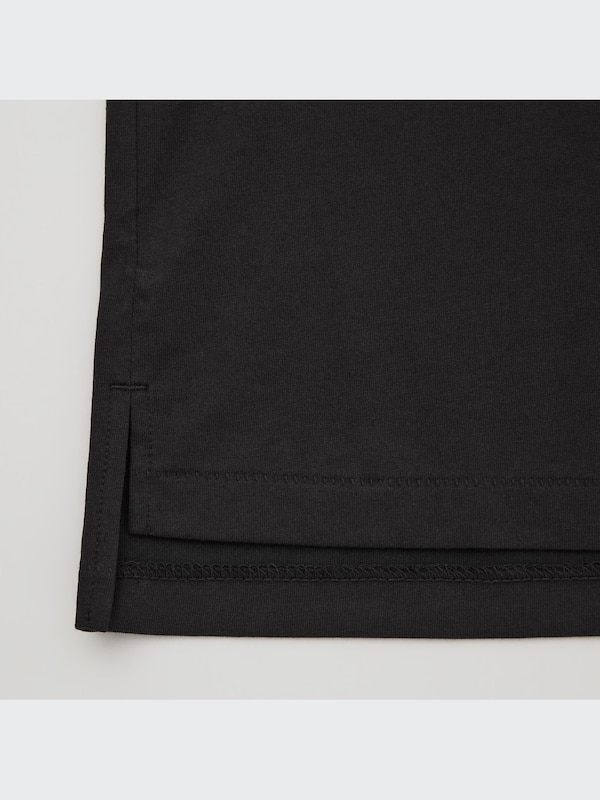 AIRism Cotton Mock Neck Short-Sleeve T-Shirt (Theory)