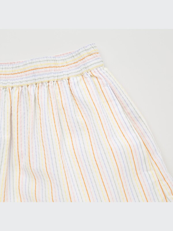 Seersucker Tiered Skirt