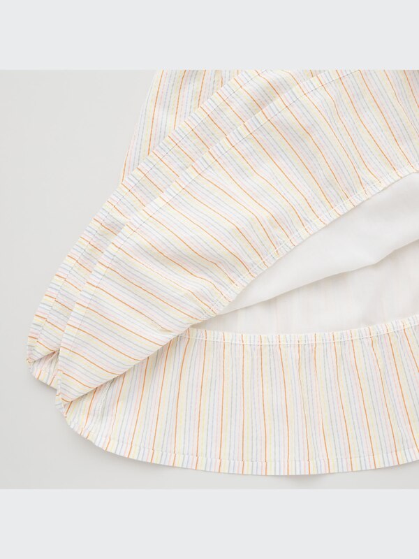 Seersucker Tiered Skirt