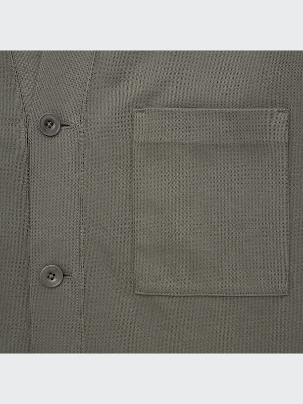 U French Ribbed Cardigan