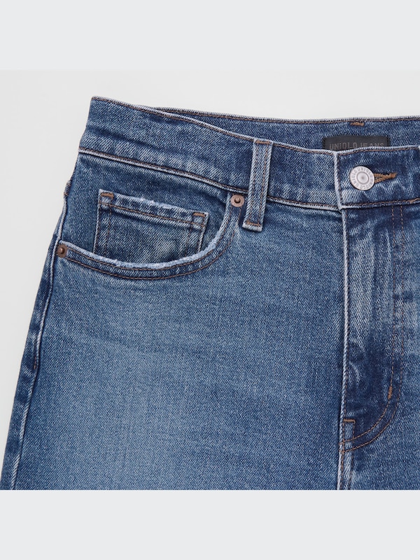 Slim Straight High-Rise Ankle Jeans