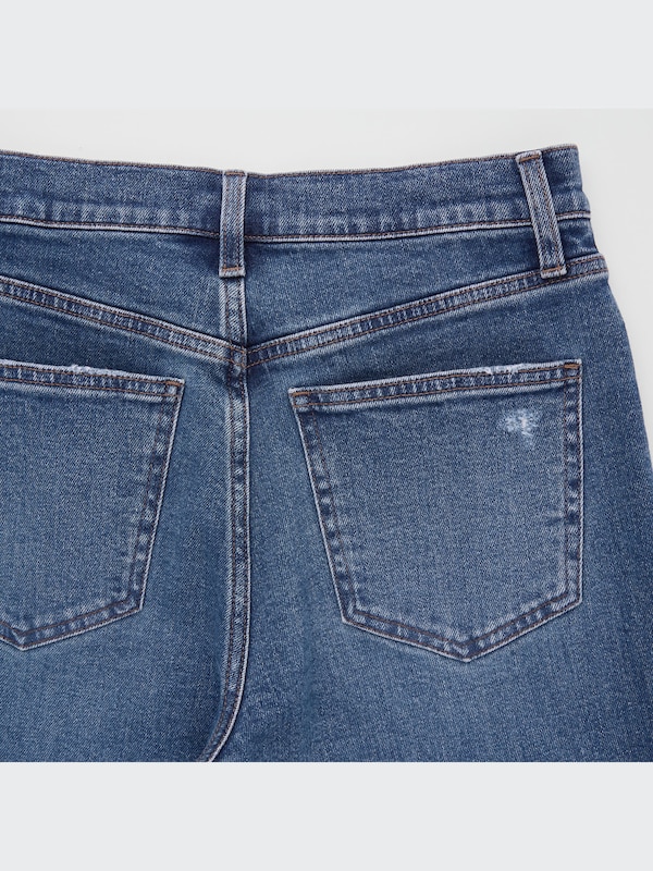 Slim Straight High-Rise Ankle Jeans