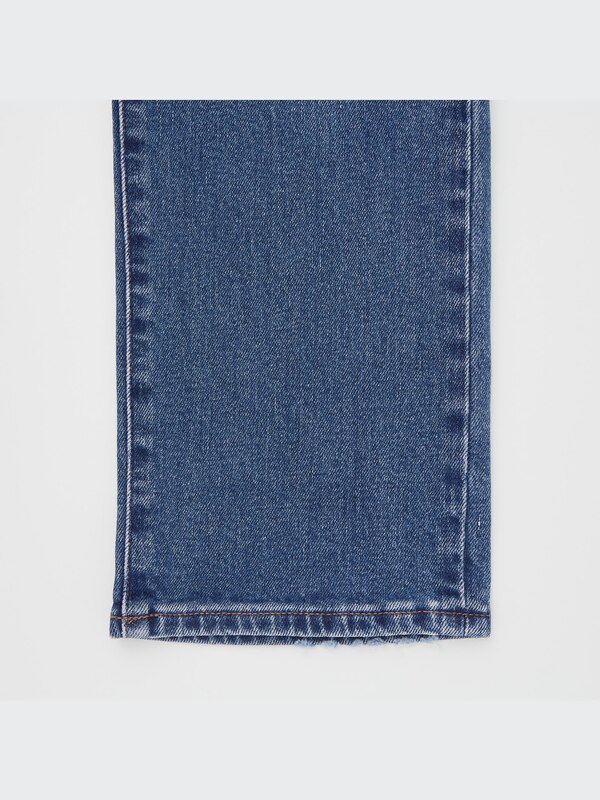 Slim Straight High-Rise Ankle Jeans