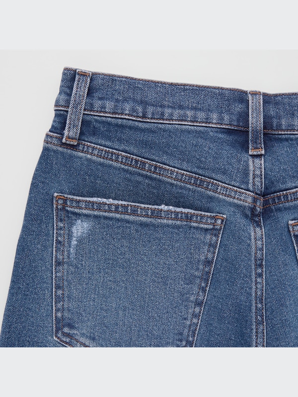 Slim Straight High-Rise Ankle Jeans