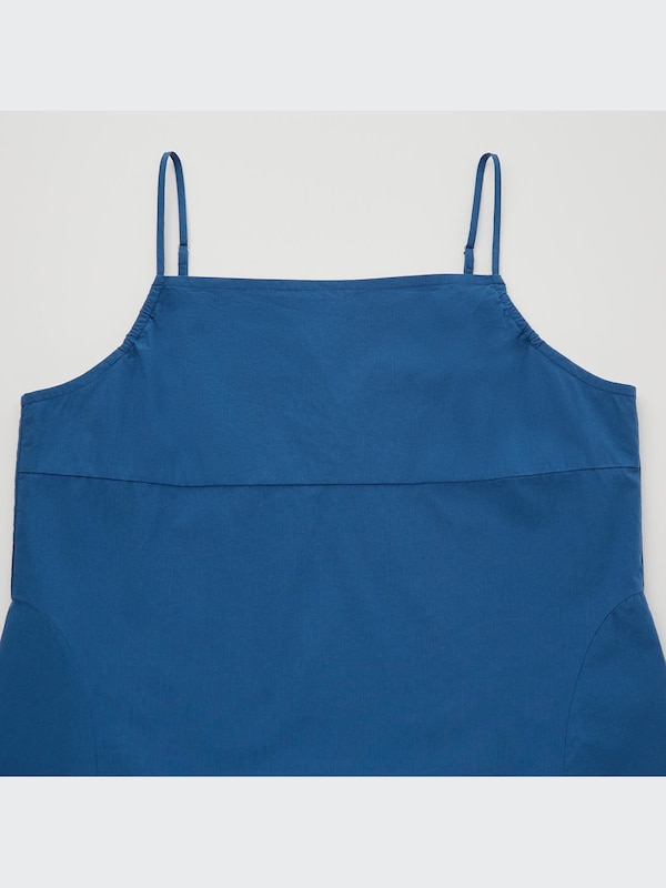 HANA TAJIMA COTTON DOBBY TIERED CAMISOLE DRESS