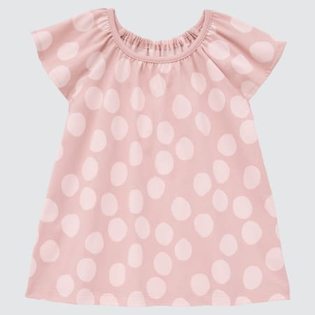 Babies Toddler AIRism Cotton Frill Short Sleeved T-Shirt