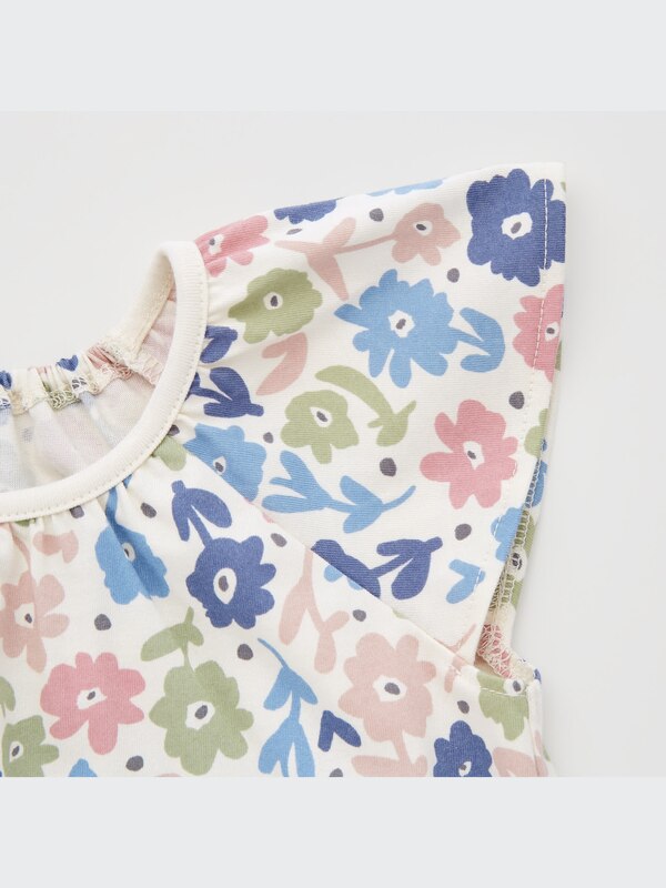 AIRism Cotton Frilled Short-Sleeve T-Shirt