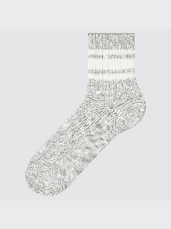 Striped Ribbed Half Socks