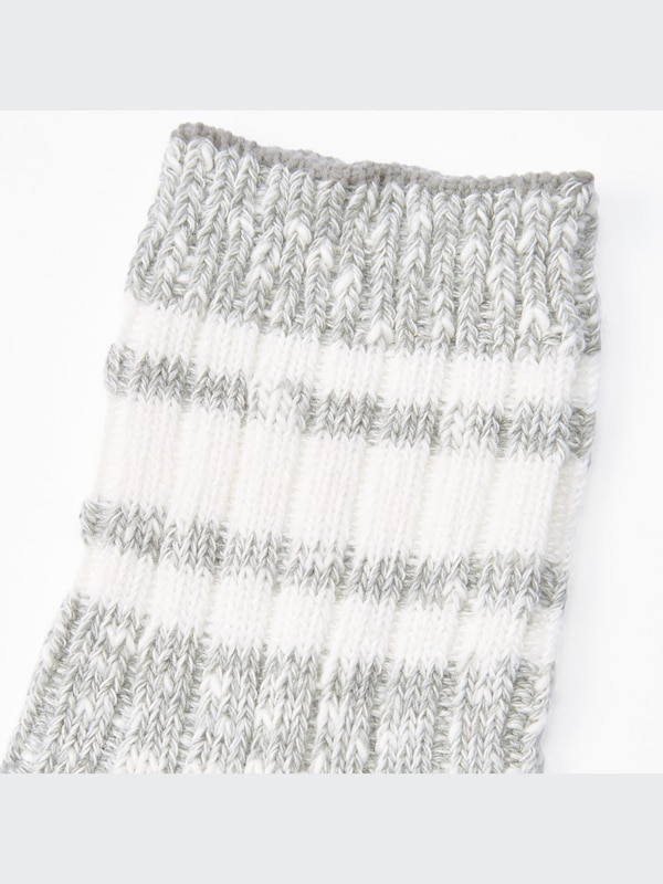 Striped Ribbed Half Socks