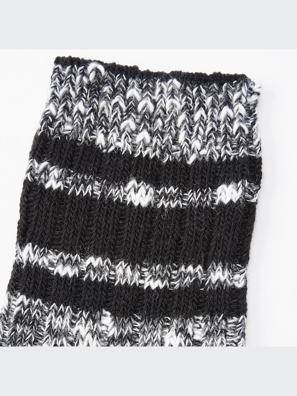 Striped Ribbed Half Socks