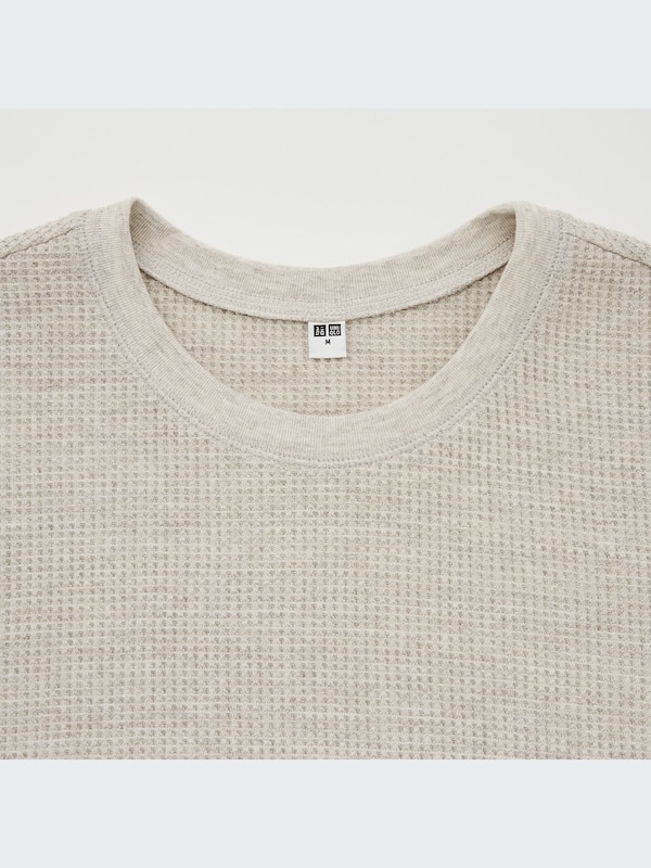WAFFLE CREW NECK SHORT SLEEVE T-SHIRT
