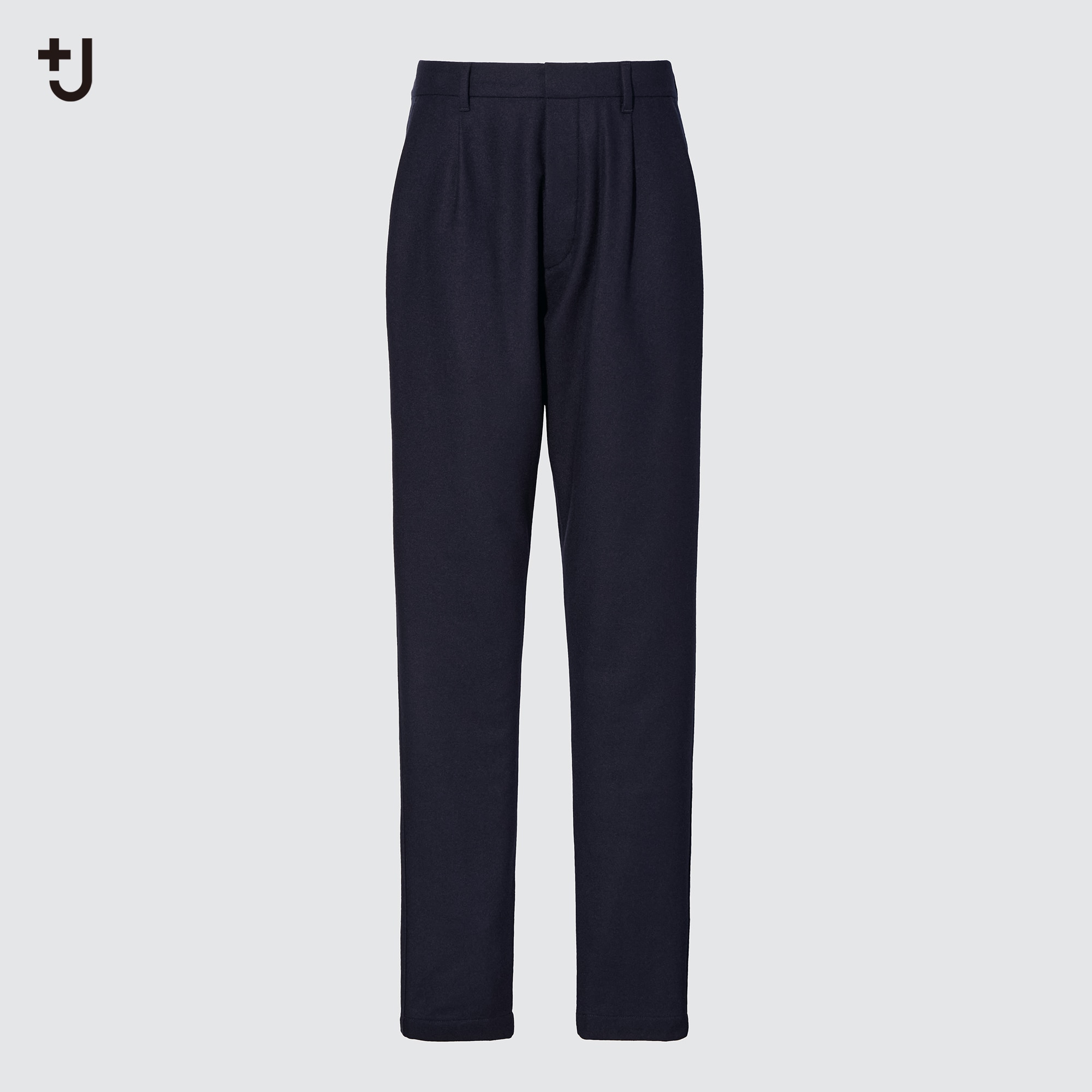 uniqlo tucked tapered trousers