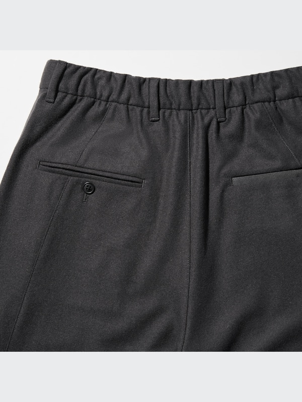 +J Wool Blend Tucked Tapered Pants