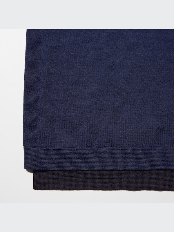 +J Merino Blend Knitted Long-Sleeve Polo Shirt