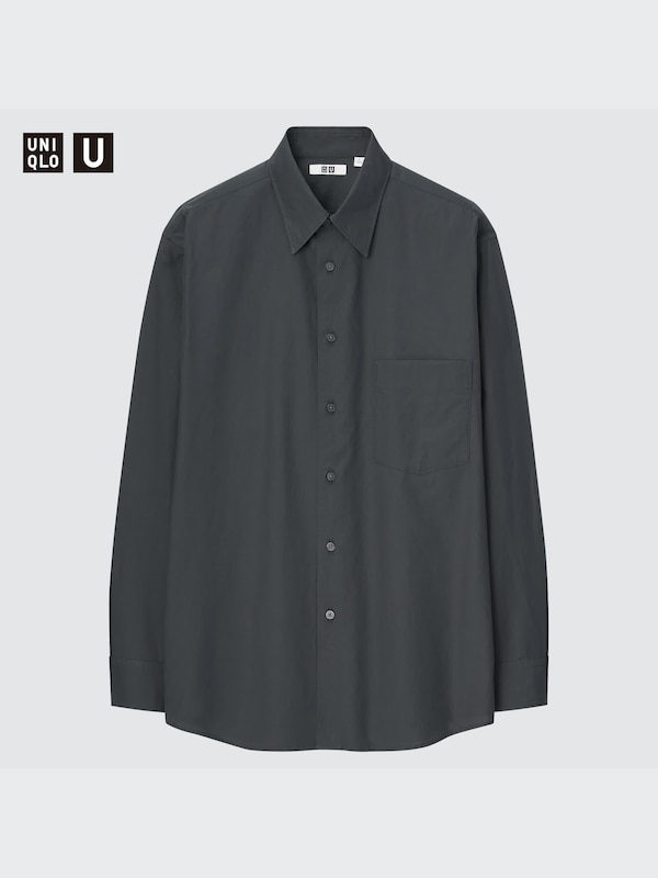 UNIQLO U COTTON LINEN LONG SLEEVE SHIRT