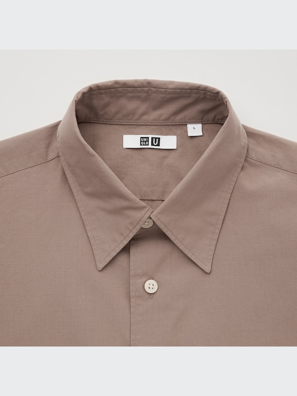 U Cotton-Linen Long-Sleeve Shirt