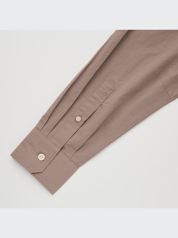 U Cotton-Linen Long-Sleeve Shirt